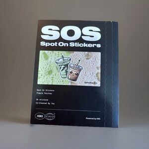 Kiki World SOS Pimple Patches Matcha Latte 36ct Hydrocolloid Acne Spot Stickers